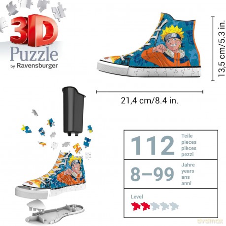Puzzle 3D 112pz Sneaker Naruto