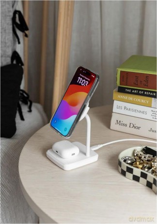 Qi2 2in1 Chargebase - White