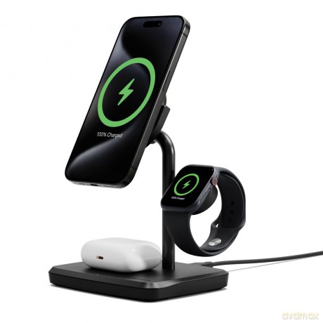 Qi2 3in1 Chargebase - Black