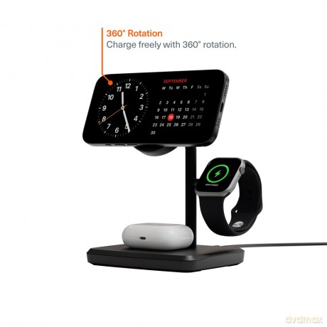 Qi2 3in1 Chargebase - Black