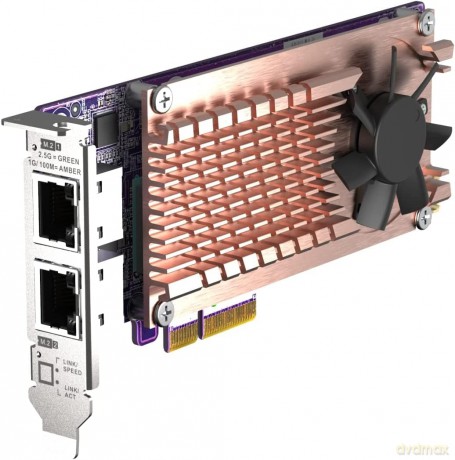 Qnap Qm2-2p2g2t Qm2-Card M.2 Ssd X2 2.5gbe X2