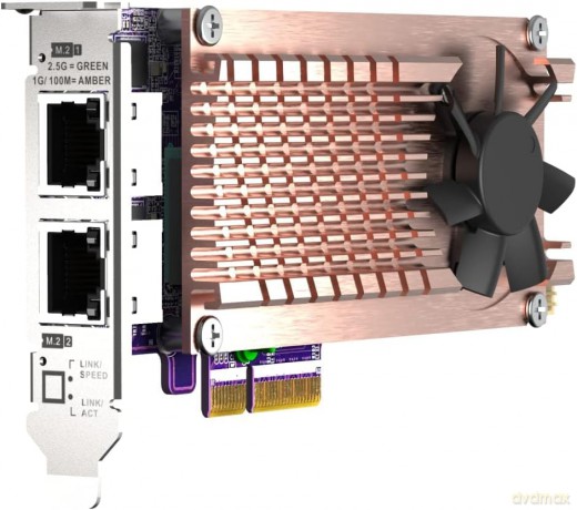 Qnap Qm2-2p2g2t Qm2-Card M.2 Ssd X2 2.5gbe X2