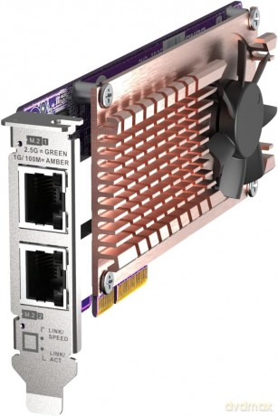 Qnap Qm2-2p2g2t Qm2-Card M.2 Ssd X2 2.5gbe X2