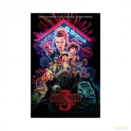 Plakat Quadro 3D Stranger Things Summer of 85 - 26x20 cm