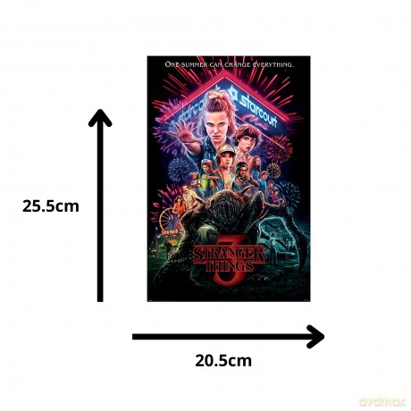 Plakat Quadro 3D Stranger Things Summer of 85 - 26x20 cm