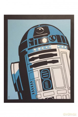 Quadro Luminoso Star Wars - R2-D2 Small