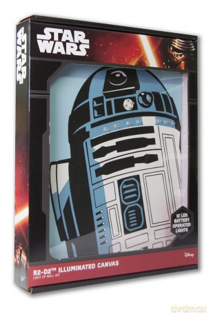 Quadro Luminoso Star Wars - R2-D2 Small