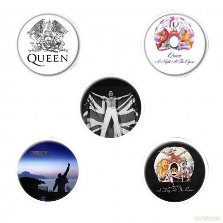 Queen Button Badge Pack: Freddie