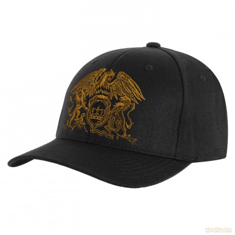 Queen Unisex Baseball Cap: Gold Classic Crest