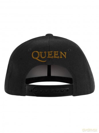 Queen Unisex Baseball Cap: Gold Classic Crest