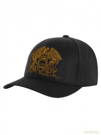 Queen Unisex Baseball Cap: Gold Classic Crest