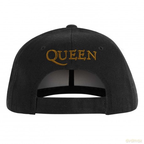 Queen Unisex Baseball Cap: Gold Classic Crest