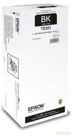 R5190, Xl, Black, 318,1ml, T8381 (Stk)-Epson Ink Black T8381 Xl