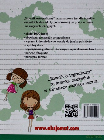 Słownik ortograficzny dla uczniów klas 1-6 (twarda) - Michalec Bogusław (red.) [KSIĄŻKA]