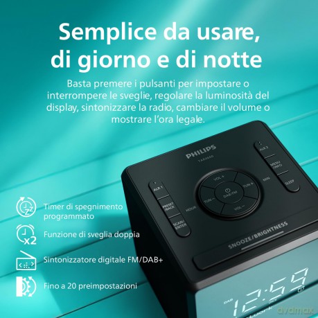 Radiosveglia Fm/Dab+ Specchio