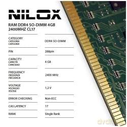 Ram Ddr4 So-Dimm 4gb 2400mhz Cl17