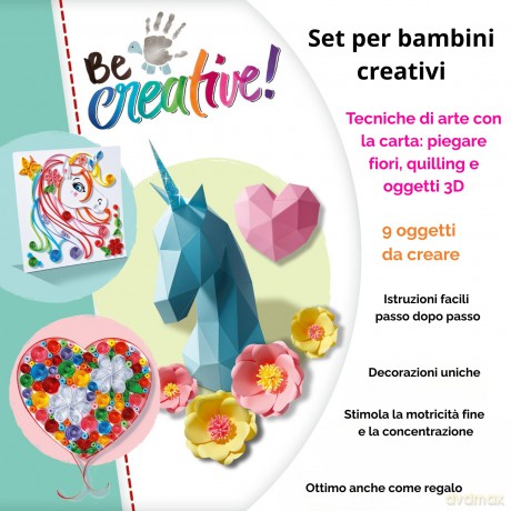 Ravensburger: Be Creative Maxi - Paper Art Unicorn