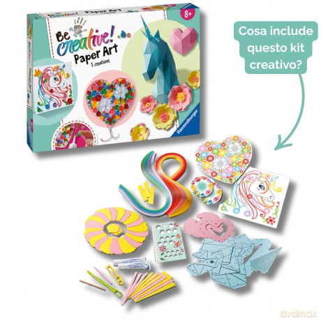 Ravensburger: Be Creative Maxi - Paper Art Unicorn