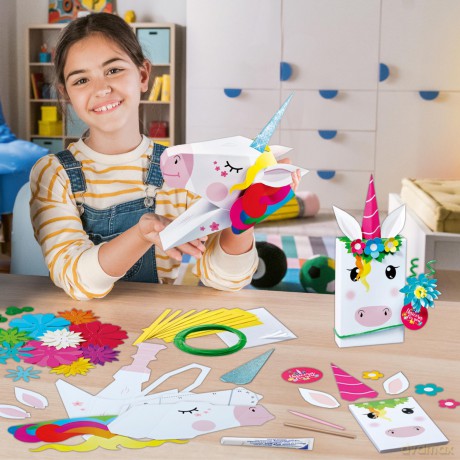 Ravensburger: Be Creative Midi Xl - Paper Art Fiori E Unicoro