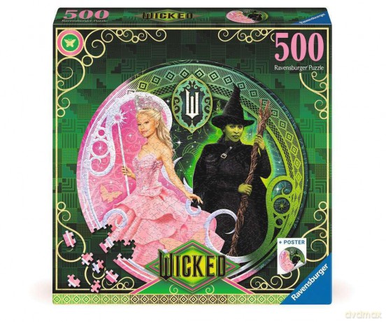 Ravensburger: Puzzle 500 Pz Round - Wicked