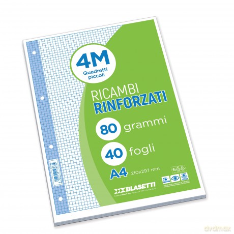 Ricambi A4 Quadri 4mm 40ff