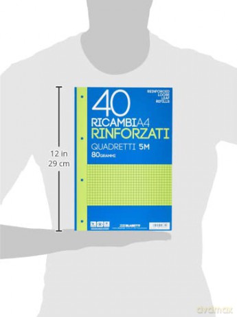 Ricambi A4 Quadri 5mm 40ff