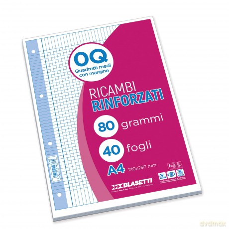 Ricambi A4 Quadri 5mm Q 40ff