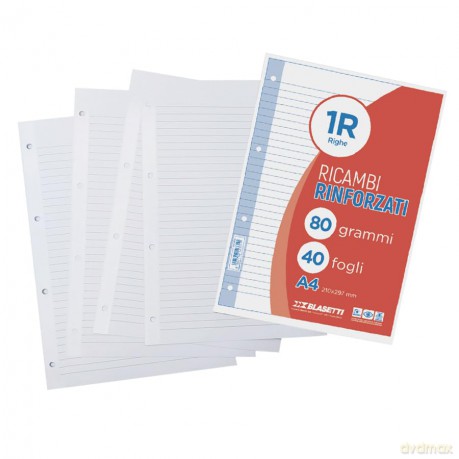 Ricambi A4 Righe 1r 40ff