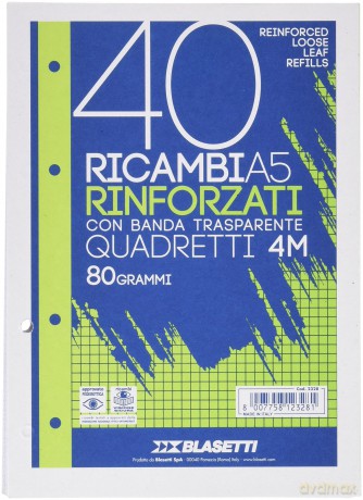 Ricambi A5 Quadri 4mm 40ff