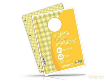 Ricambi Rinf A4 Gialli 80gr 40ff 1r