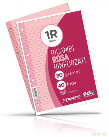 Ricambi Rinf A4 Rosa 80 Gr 40ff 1r