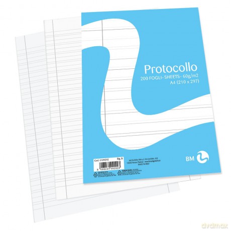 Risma Carta Protoc.A4 60gr Rig B