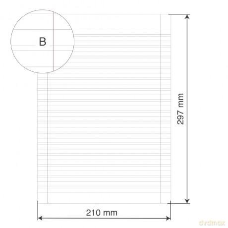 Risma Carta Protoc.A4 60gr Rig B