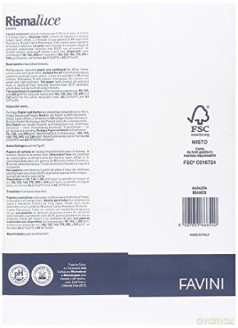 Rismaluce A4 120gr Bianco 250ff