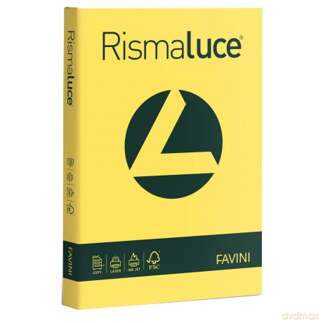 Rismaluce A4 200gr Giallo Sole 125f