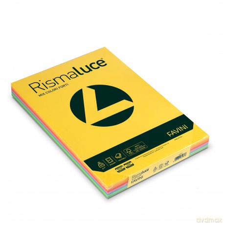 Rismaluce200 Mix 8 Colori Forti A4