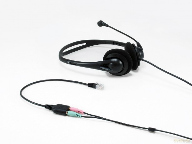 Rj9 To 3.5mm Headset Audio Adapter