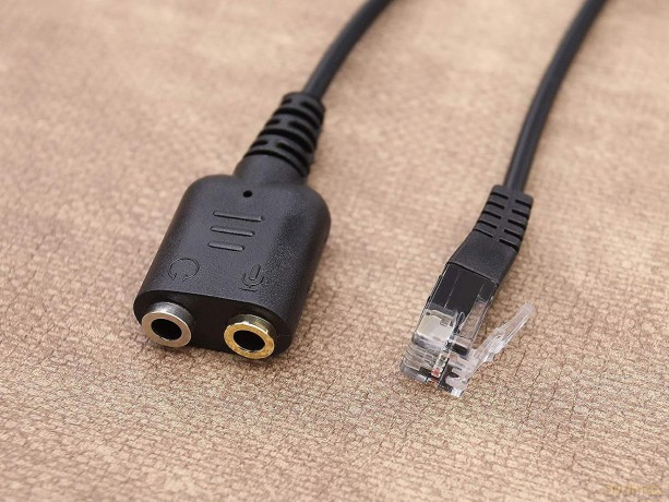 Rj9 To 3.5mm Headset Audio Adapter