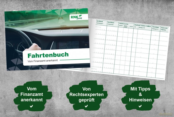 Rnk-Verlag Formularbuch 3119 Fahrtenbuch, Pkw Mit