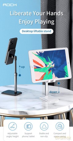 Rock - Stand Per Telefono - Bianco