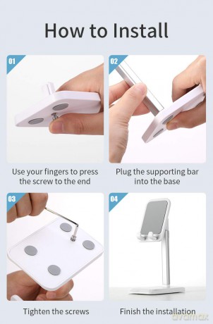 Rock - Stand Per Telefono - Bianco