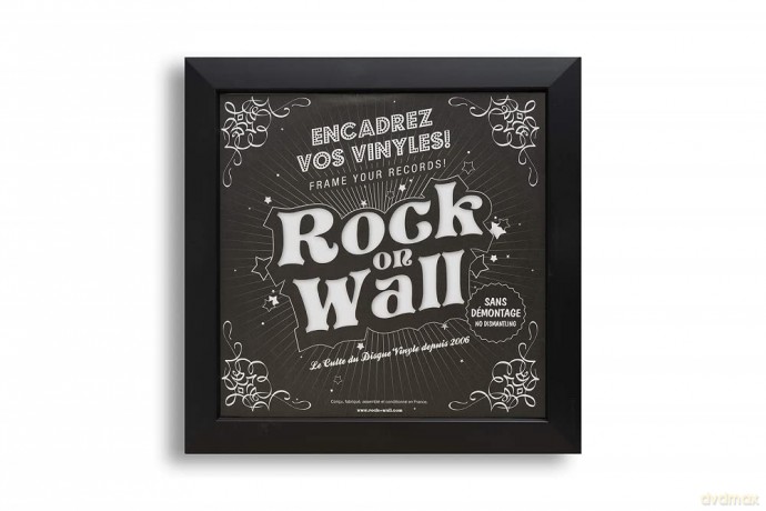 Rock On Wall Row12-Bl 12 Inch Vinyl Art Frame - Black