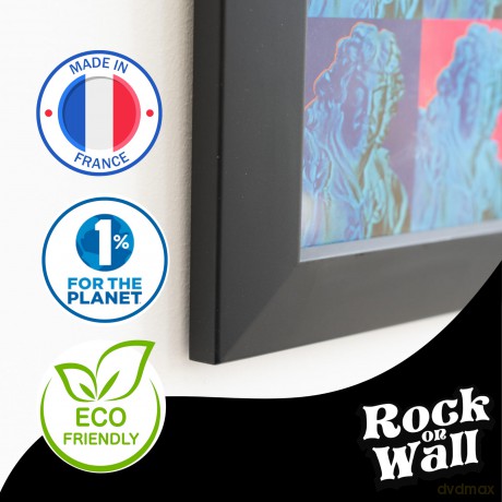 Rock On Wall Row12-Bl 12 Inch Vinyl Art Frame - Black