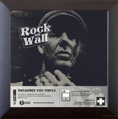 Rock On Wall Row12-Bl 12 Inch Vinyl Art Frame - Black