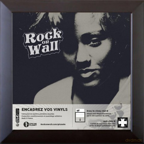 Rock On Wall Row12-Bl 12 Inch Vinyl Art Frame - Black