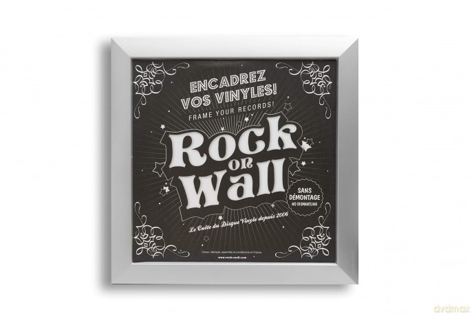Rock on Wall Row12-Sl 12 Inch Vinyl Art Frame - Silver