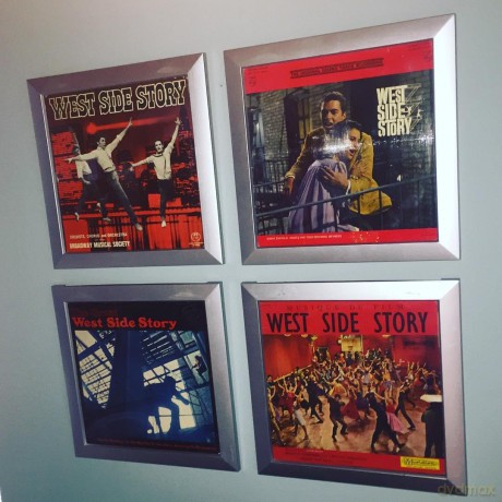 Rock on Wall Row12-Sl 12 Inch Vinyl Art Frame - Silver
