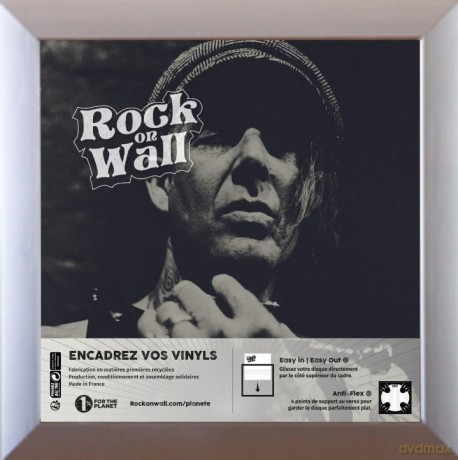 Rock on Wall Row12-Sl 12 Inch Vinyl Art Frame - Silver