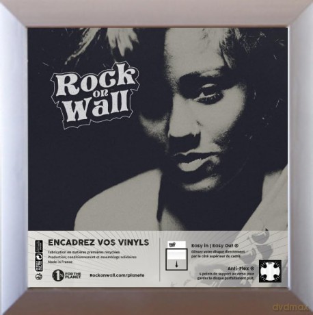 Rock on Wall Row12-Sl 12 Inch Vinyl Art Frame - Silver