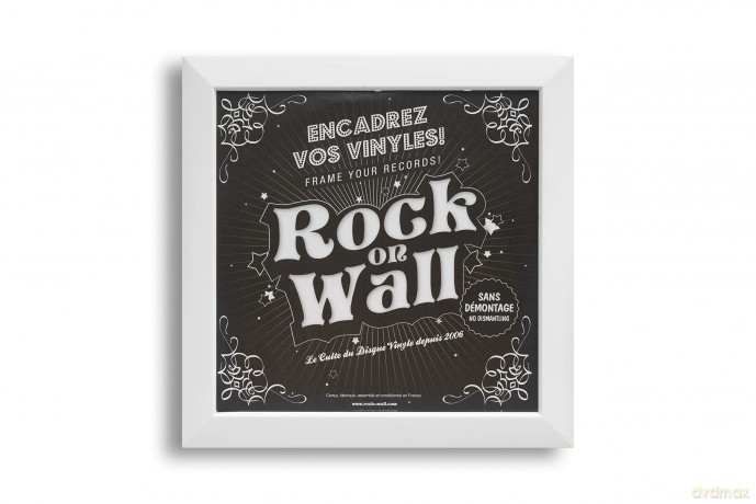 Rock on Wall Row12-Wh 12 Inch Vinyl Art Frame - White